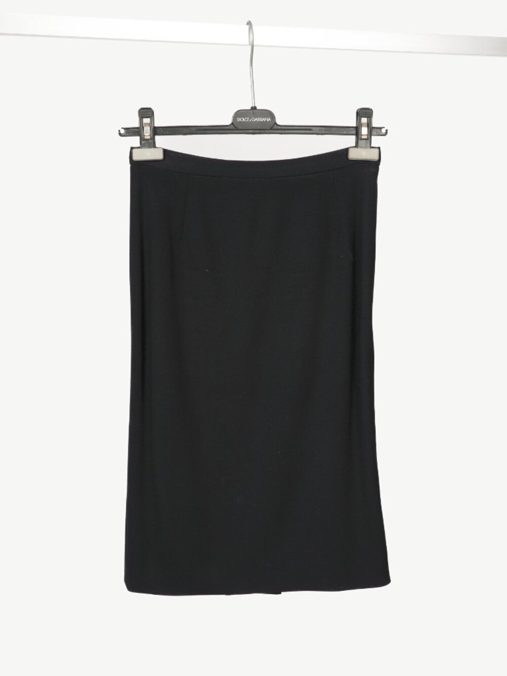 Dolce & Gabbana Black Crepe Pencil Skirt